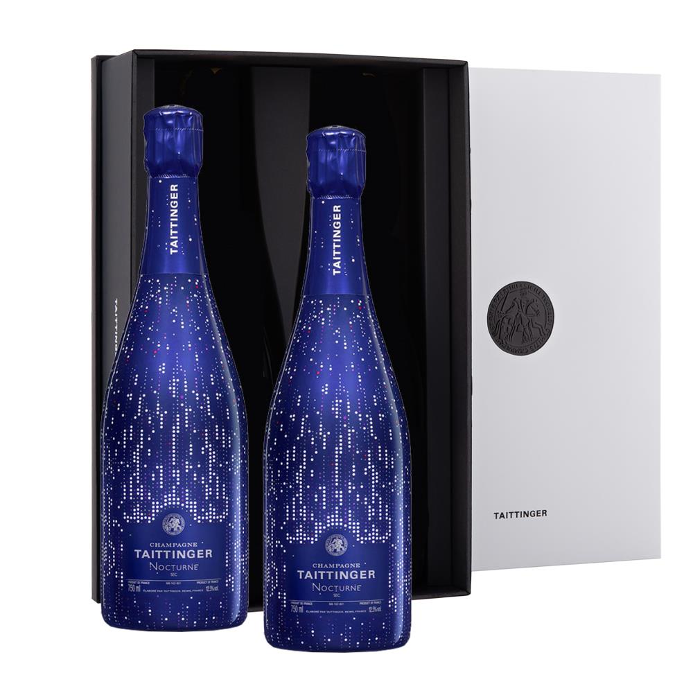 Taittinger Nocturne City Lights Edition 75cl in Branded Monochrome Gift Box